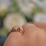 Ellibelle Jewellery Antique Victorian Old-Cut Diamond Flower Ring