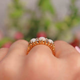 Ellibelle Jewellery Antique Victorian Opal & Old Cut Diamond 18ct Gold Ring