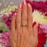 Ellibelle Jewellery Antique Victorian Ruby & Diamond 18ct Gold Three-Stone Gypsy Ring