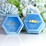 Ellibelle Jewellery Antique Victorian Three-Stone Opal & Diamond 18ct Gold Ring