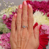 Ellibelle Jewellery Art Deco 1.30 Carat Old European Cut Diamond Platinum Engagement Ring