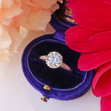 Ellibelle Jewellery Art Deco 1.53 Carat Diamond 18ct White Gold Solitaire Engagement Ring