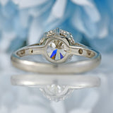 Ellibelle Jewellery Art Deco 1.53 Carat Diamond 18ct White Gold Solitaire Engagement Ring