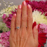Ellibelle Jewellery Art Deco 1.53 Carat Diamond 18ct White Gold Solitaire Engagement Ring