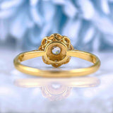 Ellibelle Jewellery Art Deco 18ct Gold & Platinum Diamond Daisy Ring