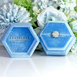 Ellibelle Jewellery Art Deco 18ct Gold & Platinum Nine-Stone Diamond Daisy Cluster Ring (0.55cts)