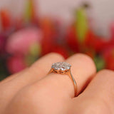 Ellibelle Jewellery Art Deco 18ct Gold & Platinum Nine-Stone Diamond Daisy Cluster Ring (0.55cts)