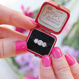 Ellibelle Jewellery Art Deco 18ct White Gold & Platinum Diamond Three-Stone Engagement Ring (1.17cts)