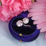Ellibelle Jewellery Art Deco 2.50 Carat Diamond & Platinum Two-Stone Crossover Engagement Ring