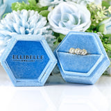 Ellibelle Jewellery Art Deco Diamond 18ct Gold Three-Stone Trilogy Engagement Ring (1.75cts)