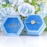 Ellibelle Jewellery Art Deco Diamond 18ct White Gold & Platinum Daisy Cluster Engagement Ring Copy