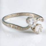 Ellibelle Jewellery Art Deco Diamond Platinum Crossover Engagement Ring (0.86cts)