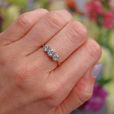 Ellibelle Jewellery Art Deco Old European-Cut Diamond 18ct Gold Three-Stone Engagement Ring (1.20cts)