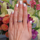 Ellibelle Jewellery Art Deco Old European-Cut Diamond 18ct Gold Three-Stone Engagement Ring (1.20cts)