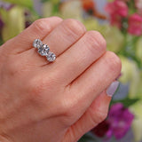 Ellibelle Jewellery Art Deco Old European-Cut Diamond 18ct Gold Three-Stone Engagement Ring (2.87cts)
