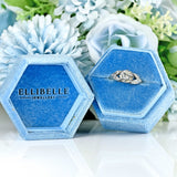 Ellibelle Jewellery Art Deco Old Mine Cut Diamond Platinum Engagement Ring (0.73cts)