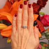 Ellibelle Jewellery Art Deco Old Mine Cut Diamond Platinum Engagement Ring (0.73cts)