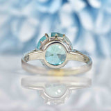 Ellibelle Jewellery Blue Zircon 18ct White Gold Solitaire Ring (5.52ct)