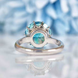 Ellibelle Jewellery Blue Zircon 9ct White Gold Solitaire Ring