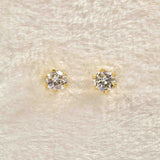 Ellibelle Jewellery Diamond & 18ct Gold Stud Earrings (0.30cts)