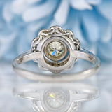 Ellibelle Jewellery Diamond 18ct White Gold Floral Cluster Ring (0.70cts)