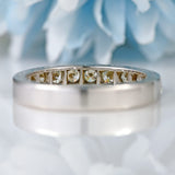 Ellibelle Jewellery Diamond 18ct White Gold Half-Eternity Wedding Band Ring (0.77cts)