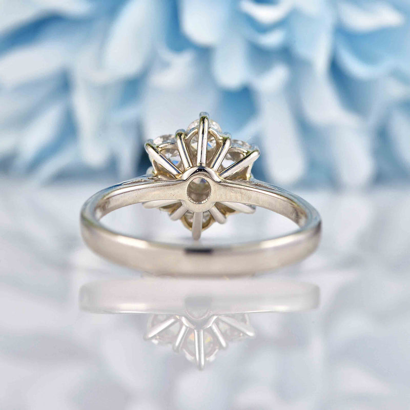 Ellibelle Jewellery Diamond & Platinum Daisy Cluster Engagement Ring (0.70cts)