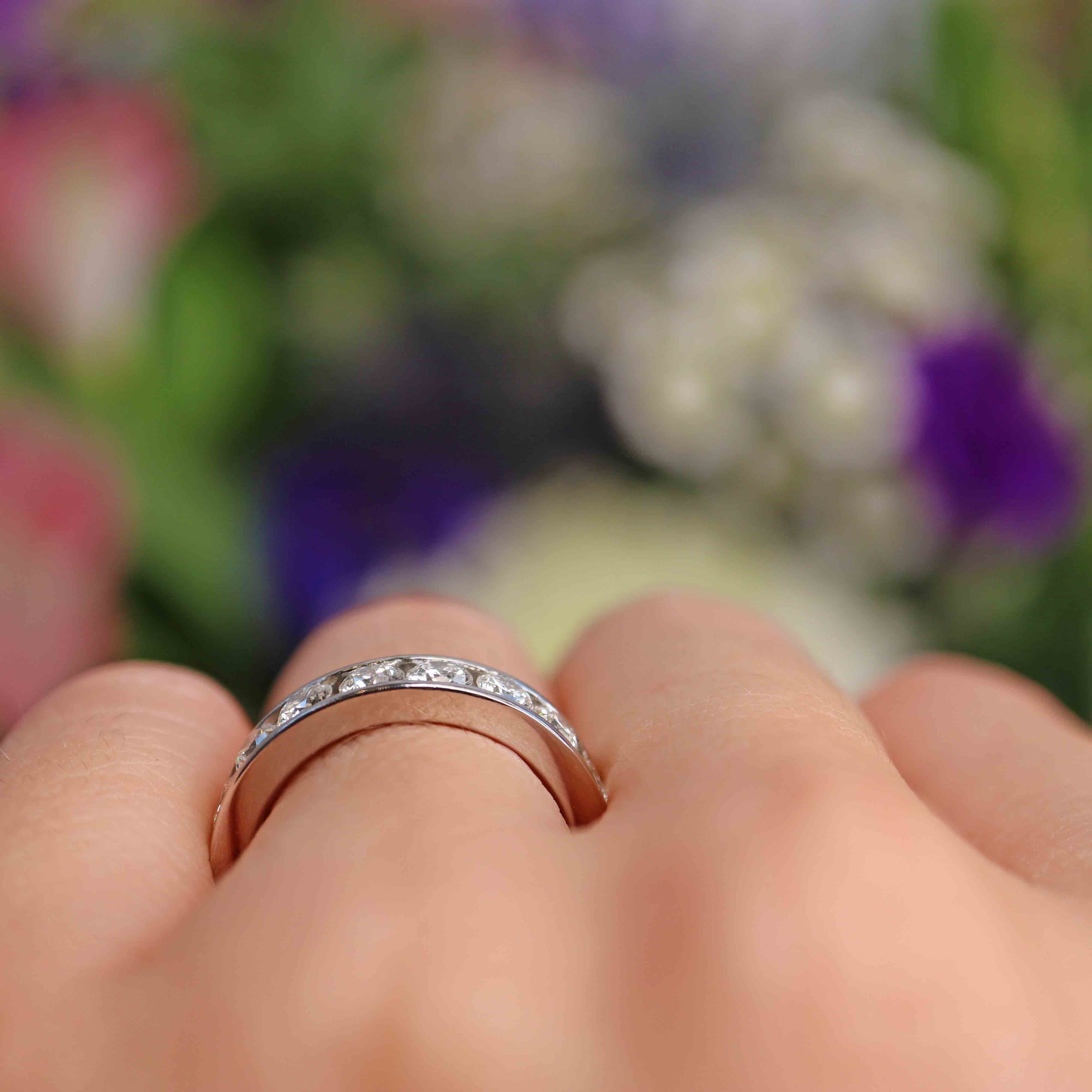 Ellibelle Jewellery Diamond & Platinum Half-Eternity Wedding Band Ring (1.50cts)
