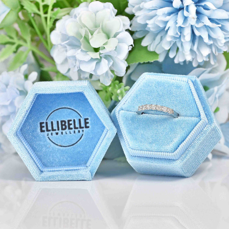 Ellibelle Jewellery Diamond & Platinum Seven-Stone Half Eternity Band Ring (0.50cts)