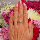 Ellibelle Jewellery Edwardian 0.82ct Old European Cut Diamond 18ct Gold & Platinum Solitaire Ring