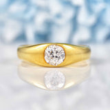 Ellibelle Jewellery Edwardian 18ct Gold Old-Mine-Cut Diamond Solitaire Ring (0.63ct)