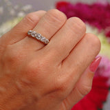 Ellibelle Jewellery Edwardian Old Mine Cut Diamond 18ct Gold Five Stone Ring (1.40cts)