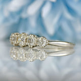 Ellibelle Jewellery Edwardian Platinum Old-European Cut Diamond Five-Stone Ring (0.85cts)