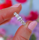 Ellibelle Jewellery Edwardian Platinum Old-European-Cut Diamond Five-Stone Ring (1.26cts)
