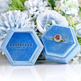 Ellibelle Jewellery Edwardian Ruby & Diamond 18ct Gold Platinum Cluster Ring