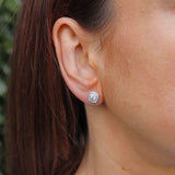 Ellibelle Jewellery Mappin & Webb Masquerade 18ct White Gold Diamond Stud Earrings