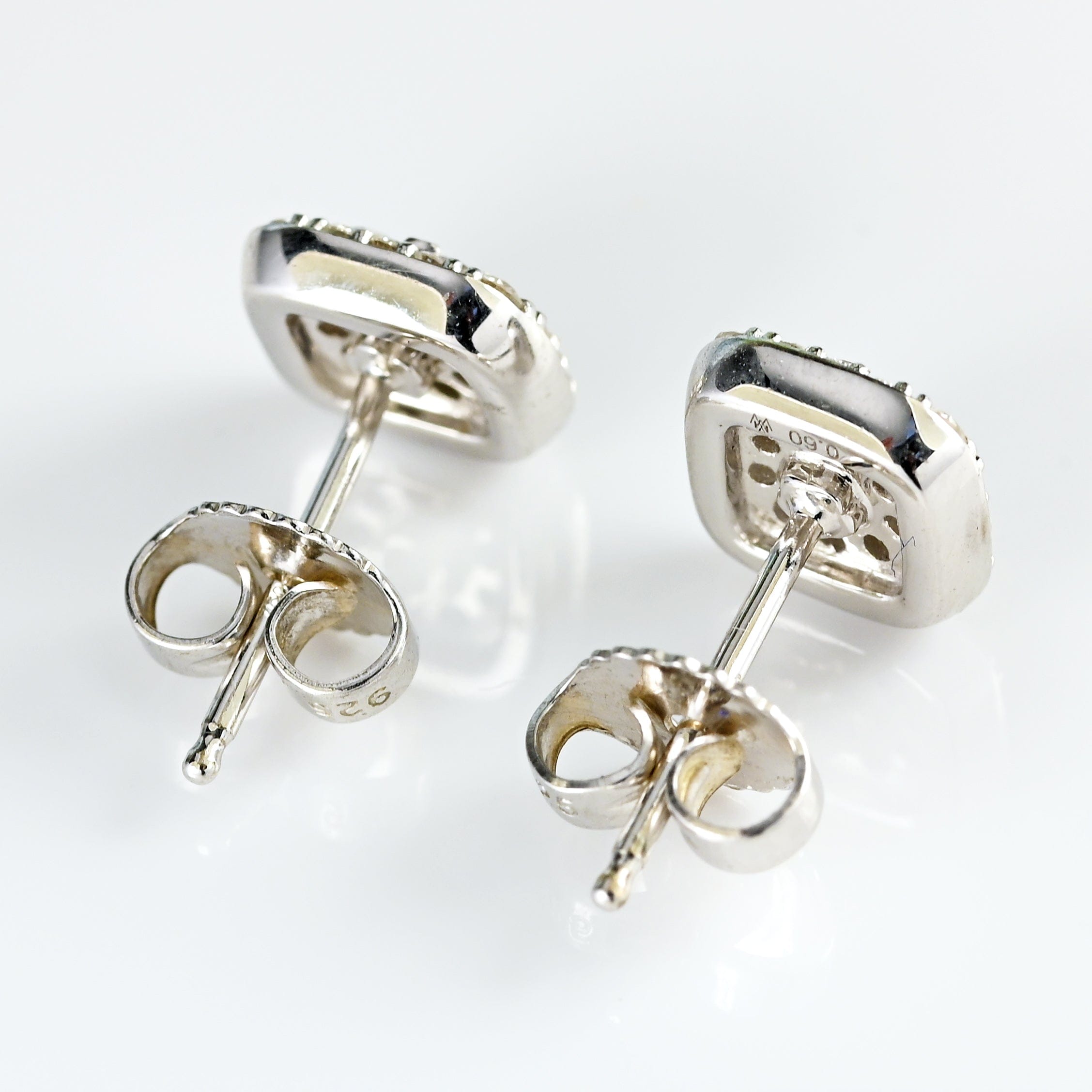 Ellibelle Jewellery Mappin & Webb Masquerade 18ct White Gold Diamond Stud Earrings