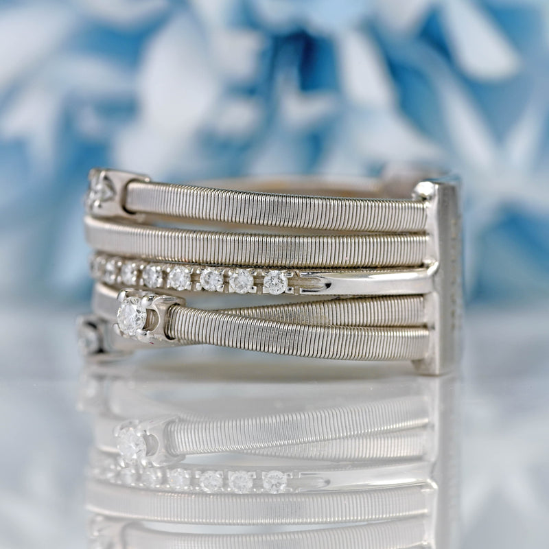 Ellibelle Jewellery Marco Bicego Goa 18ct White Gold Diamond Ring
