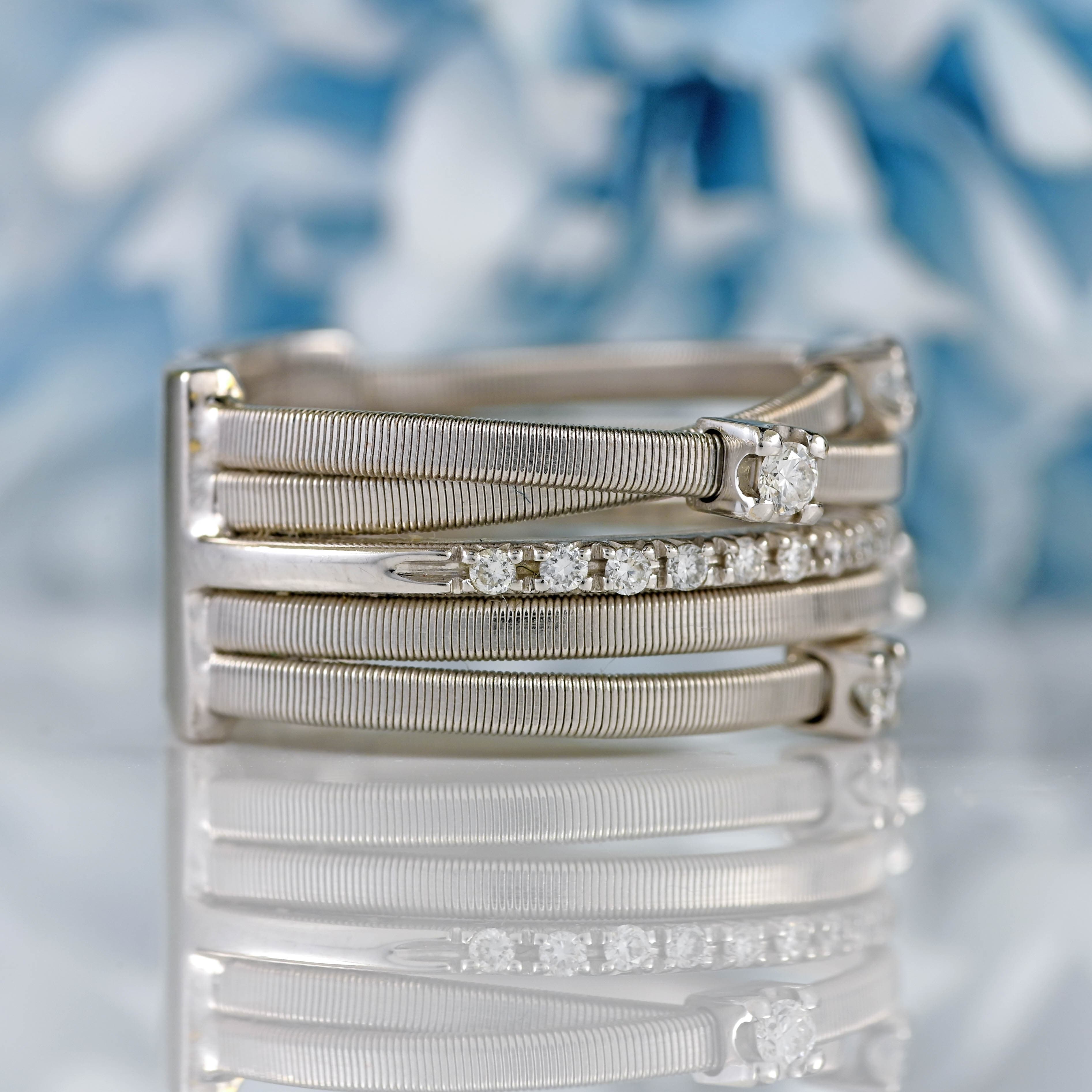 Ellibelle Jewellery Marco Bicego Goa 18ct White Gold Diamond Ring