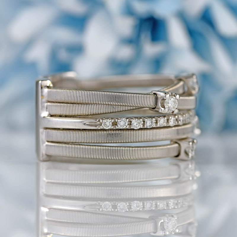 Ellibelle Jewellery Marco Bicego Goa 18ct White Gold Diamond Ring