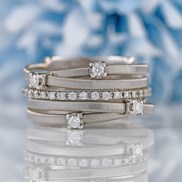 Ellibelle Jewellery Marco Bicego Goa 18ct White Gold Diamond Ring