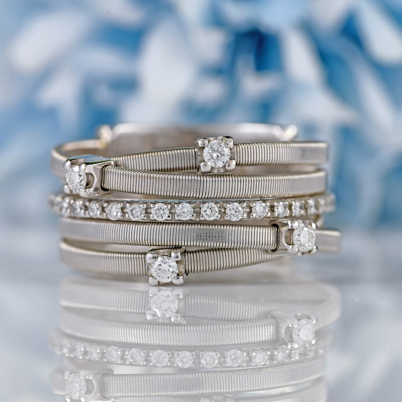 Ellibelle Jewellery Marco Bicego Goa 18ct White Gold Diamond Ring