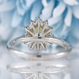 Ellibelle Jewellery Opal & Diamond White Gold Oval Cluster Ring