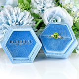 Ellibelle Jewellery Peridot & Diamond Platinum Three-Stone Engagement Ring (2.20cts)