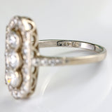 Ellibelle Jewellery Platinum & Diamond Trilogy Cluster Ring (1.00ct)