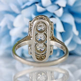 Ellibelle Jewellery Platinum & Diamond Trilogy Cluster Ring (1.00ct)