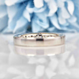 Ellibelle Jewellery Princess & Baguette Diamond Platinum Half Eternity Band Ring (0.70cts)