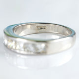 Ellibelle Jewellery Princess-Cut Diamond 18ct White Gold Half-Eternity Wedding Band Ring (1.05cts)