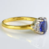 Ellibelle Jewellery Sapphire & Diamond 18ct Gold Seven-Stone Ring