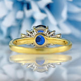 Ellibelle Jewellery Sapphire & Diamond 18ct Gold Seven-Stone Ring